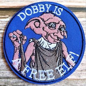 Dobby Is A Free Elf Harry Potter Y2k Embroidered Iron on Patch